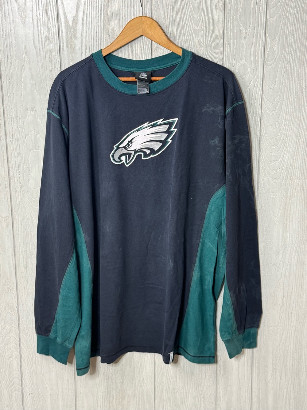 XXL Eagles long sleeve shirt, NFL apparel Reebok